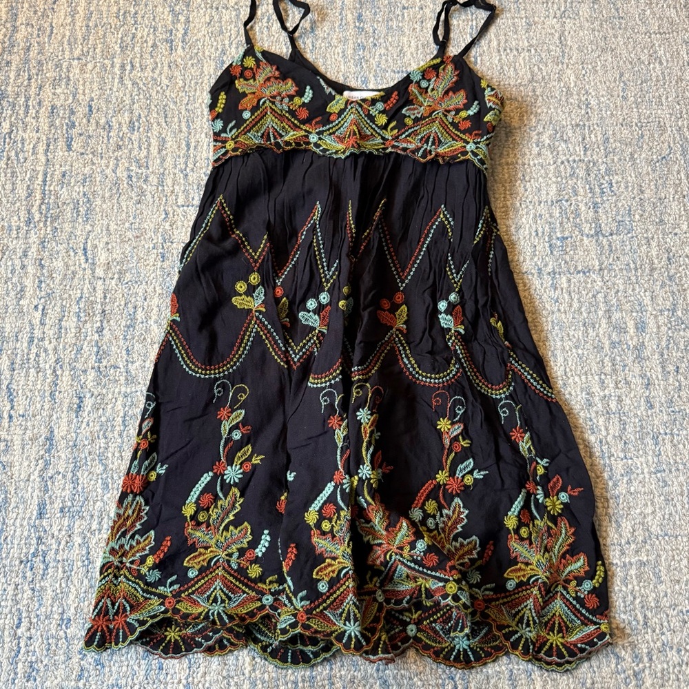 Urban Outfitters Embroidered Mini Dress